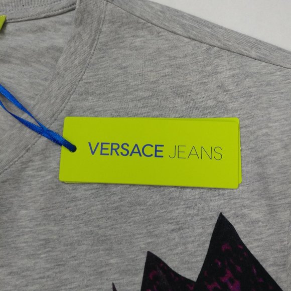 Versace Jeans V-Neck Short Sleeve Men T-Shirt L - Picture 4 of 10